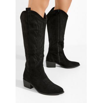 Cizme cowboy dama Soleda negre