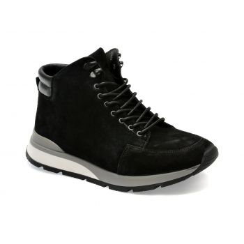 Ghete GRYXX negre, KL2505, din piele intoarsa