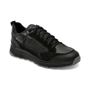 Pantofi GEOX negri, U36CRA, din piele naturala