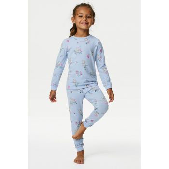 Pijama cu pantaloni lungi si model Frozen™