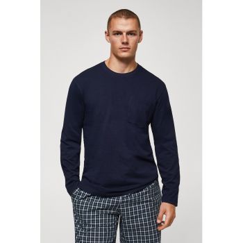 Pijama de bumbac cu pantaloni lungi