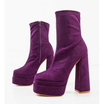 Botine dama Byron Mov ieftine Botine dama Byron Mov ieftine
