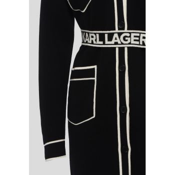 Cardigan lung din lana si bumbac