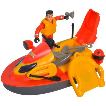 Jet ski Simba Fireman Sam Juno 16 cm cu figurina si accesorii Jet ski Simba Fireman Sam Juno 16 cm cu figurina si accesorii