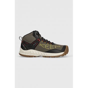 Keen pantofi Nxis Evo Mid barbati, culoarea verde