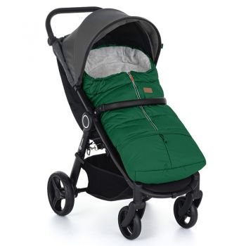 Sac de iarna pentru carucior PetiteMars 100x48 cm impermeabil extensibil 3 in 1 green