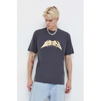 Vertere Berlin tricou din bumbac barbati, culoarea gri, cu imprimeu