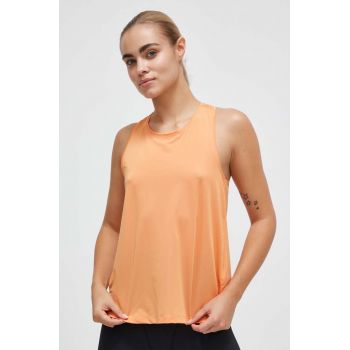 Casall top de antrenament Breeze culoarea portocaliu