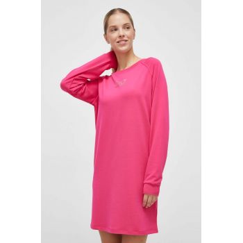 EA7 Emporio Armani rochie culoarea roz, mini, drept de firma originala