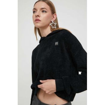 HUGO pulover femei, culoarea negru de firma original