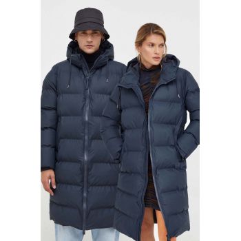 Rains geaca 15130 Jackets culoarea albastru marin, de iarna