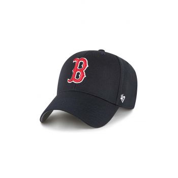 47brand șapcă din amestec de lână MLB Boston Red Sox culoarea albastru marin, cu imprimeu ieftina