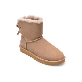 Ghete UGG maro, 1016501, din piele intoarsa