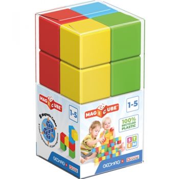 Joc de Constructie Geomag Magnetic STEM Magicube Green Line 8 piese