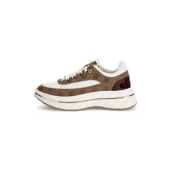 Pantofi sport wedge cu imprimeu logo