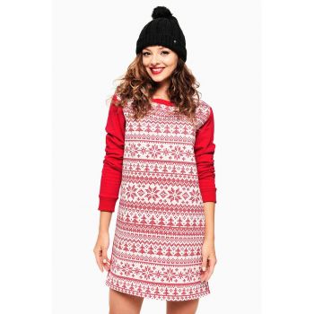 Rochie-sport cu imprimeu tematic de Craciun