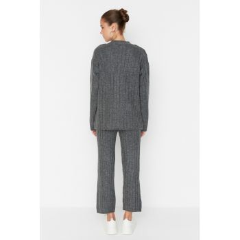 Set de cardigan tricotat si pantaloni - 2 piese
