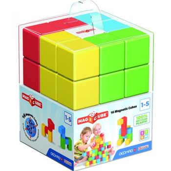 Set de Constructie Geomag Magnetic Magicube Green Line 16 piese