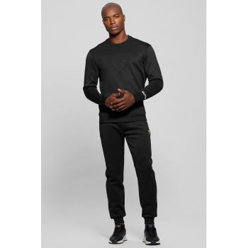 Bluza cu logo in relief pentru fitness