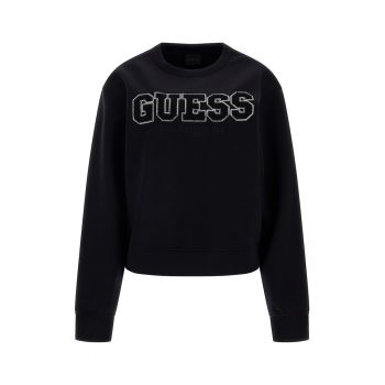 Bluza sport crop cu decolteu la baza gatului
