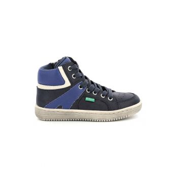 Pantofi sport high-cut din piele ecologica