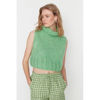 Pulover crop fara maneci