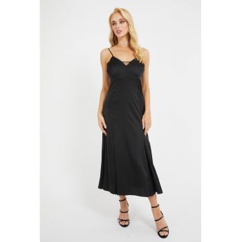 Rochie maxi evazata ieftina