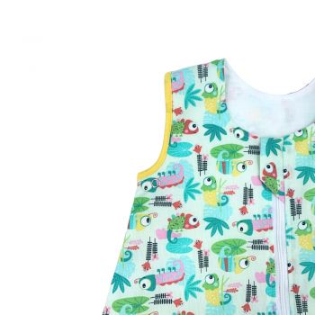 Sac de dormit copii KidsDecor 1 tog Tropical din bumbac 110 cm