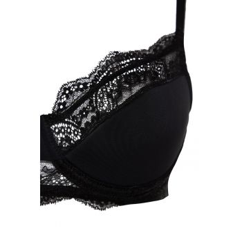 Sutien balconette cu garnituri de dantela