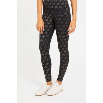 JEANS - Colanti cu model monograma pentru fitness