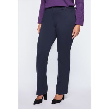 Pantaloni eleganti cu croiala dreapta