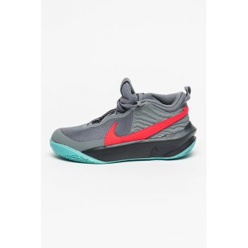 Pantofi cu insertii de piele pentru baschet Team Hustle D10