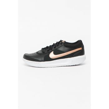Pantofi de piele cu insertii de plasa pentru tenis Court Zoom Lite 3