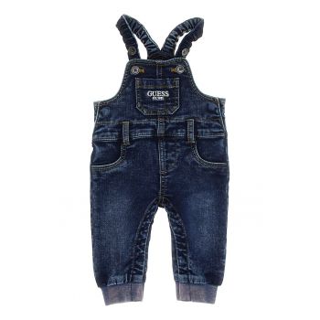Salopeta de denim cu logo