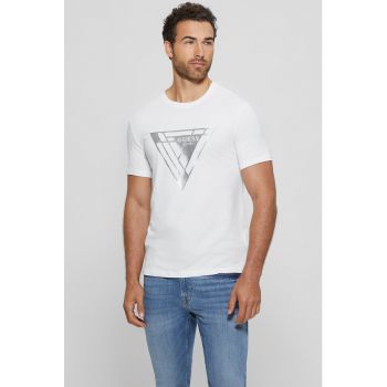 Tricou cu imprimeu metalizat
