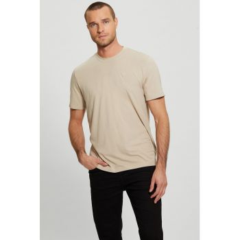 Tricou din amestec de bumbac si modal pentru fitness