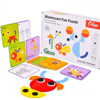Joc Tangram Montessori Fun Puzzle Ohye - Nurio