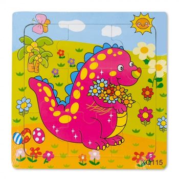 Puzzle din Lemn Dinozaur Montessori