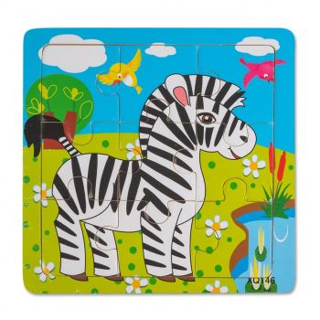Puzzle din Lemn - Zebra Montessori