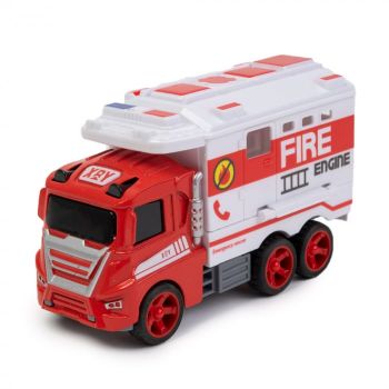 Camion de Pompieri pentru Copii Pull Back - Nurio