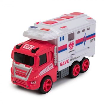 Camion de Salvare pentru Copii Pull Back - Nurio