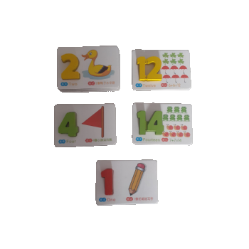 Carduri puzzle cu numere de la 1 la 20 si betisoare