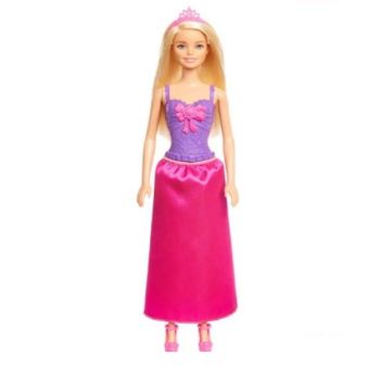 Papusa Barbie cu rochie, diadema si cizme