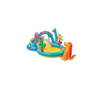 Piscina gonflabila pentru copii Dinoland cu accesorii incluse, 333x229x112 cm de firma originala