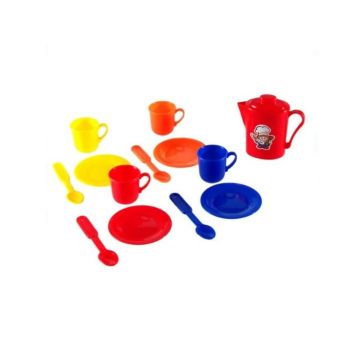 Set de joaca servire desert, 13 piese, Plastic, Multicolor de firma original
