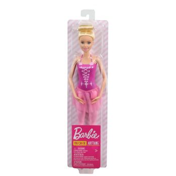 Papusa Barbie Balerina Blonda cu Costum Roz de firma original
