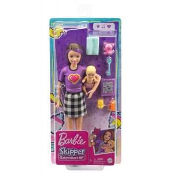 Barbie Papusa Skipper Babysitter satena