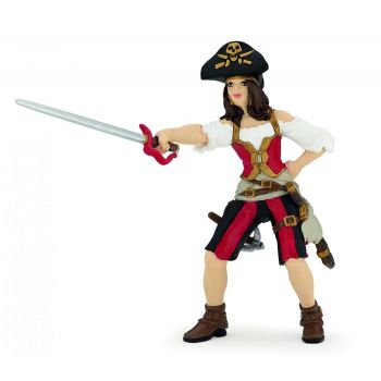 PAPO - Figurina Femeie Pirat Bruneta