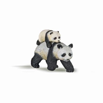 PAPO - Figurina Ursulet Panda cu Pui