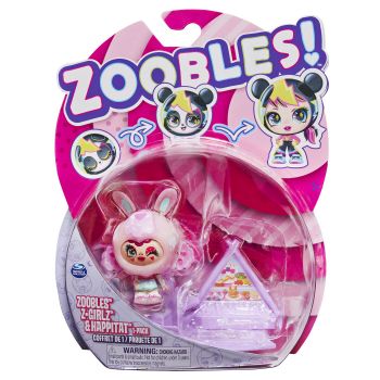 Zoobles Z-Girlz Figurina Transformare Iepuras